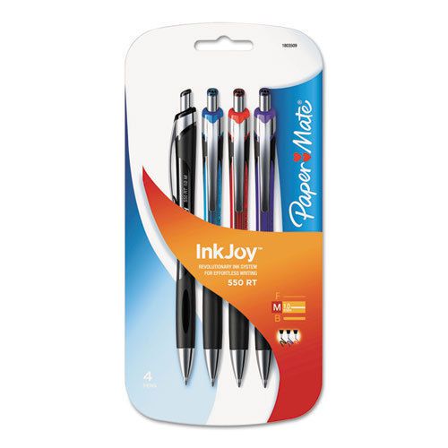 InkJoy 550 RT Ballpoint Retractable Pen, 1.0 mm, Assorted