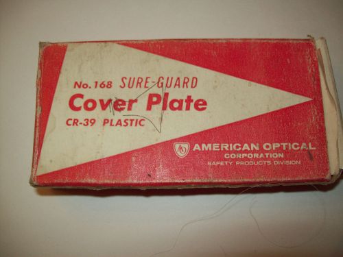American optical sure-guard 168 cr-39 cover plate   2&#034; x 4 1/4 10 pieces plastic for sale