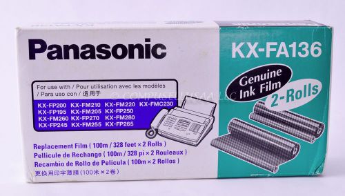 Panasonic kx-fa136a genuine ink film 2-rolls for sale