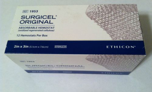 Surgicel Original Ethicon Absorbable Hemostat 1953 2x3in New Sealed Box