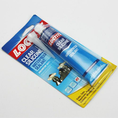 Loctite Clear Silicone Waterproof Sealant | Aquarium Safe | 2.7 fl oz tube