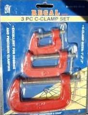 Regal 3 Pc C-Clamp Set NEW 1&#034;, 2&#034; &amp; 3&#034; Model 39130