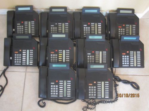 Lot of 10 Meridian Nortel M2616 Digital LCD Display Conventional Office Phone