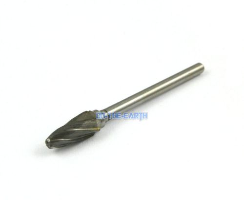 3 Pcs 3mm Shank Tungsten Carbide Burr Rotary Cutter File Single Cut (NO.5)