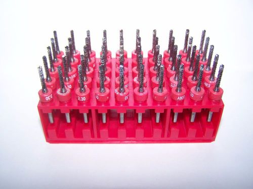 (50) - 2.30mm (.0906&#034;)  diamond-cut carbide router burrs, drill point for sale