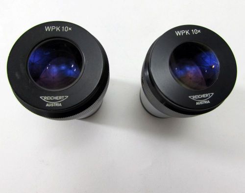 Reichert Microscope Eyepiece Pair WPK 10x