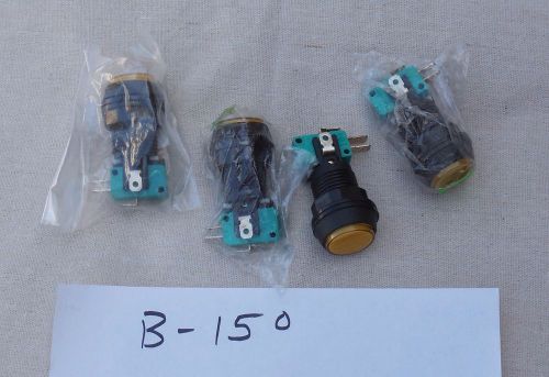 Lighted PushButton Switches, qty 4, small  (B150)
