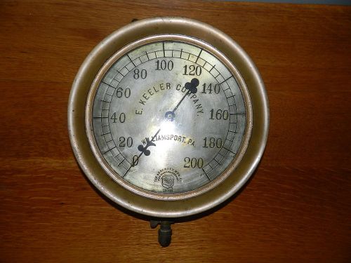 Ashcroft steam pressure gauge brass large/Huge size steampunk