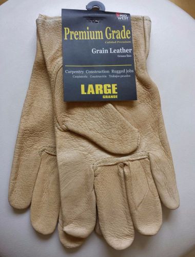 Mid West Premium Grade Grain Leather Gloves
