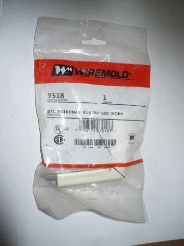 Wiremold v518 stl external elbow, 500, ivory, new for sale
