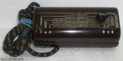 Vintage clevelend lathe &amp; machine co. clamco heat sealer model no.hs-150 l@@k for sale