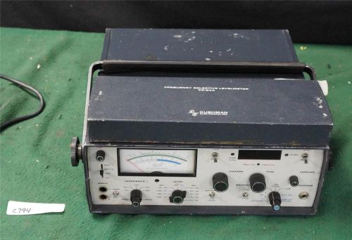 CUSHMAN FREQUENCY SELECTIVE LEVELMETER LEVEL METER CE-24A UNTESTED   C794