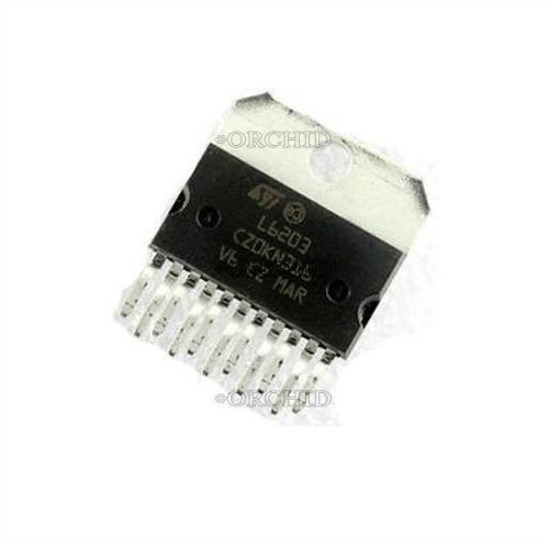 10pcs l6203 zip-11 ic driver full bridge multiwat st 5a 12 v ~ 48 v new t1