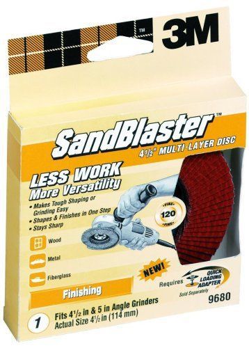 3M SandBlaster 9680 4-1/2-Inch 120-Grit Multi-Layer Disc