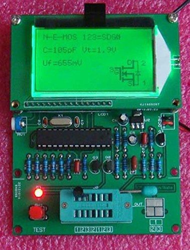 Yosoo gm328 lcd display transistor tester esr meter cymometer square wave for sale