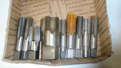 MACHINIST LATHE MILL Machinist Lot NICE Sharpe Taps for Threading Some Unused