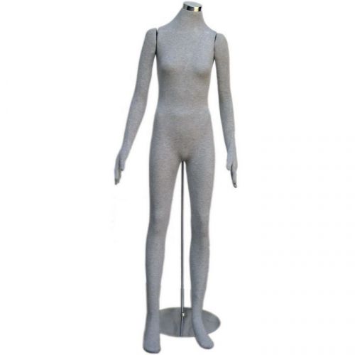 MN-403gy Soft Flexible Bendable Headless Female Body Mannequin Form