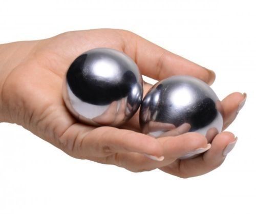 Solid steel large 2&#034; hand and wrist strengthening baoding balls/for big hands for sale