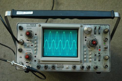 Tektronix 465b 100mhz oscilloscope calibrated sn: 107572 two probes power cord for sale