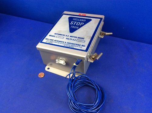HELLAND RESEARCH ST2-2 STOP-TRON AUTOMATIC AC MOTOR BRAKE CONTROL