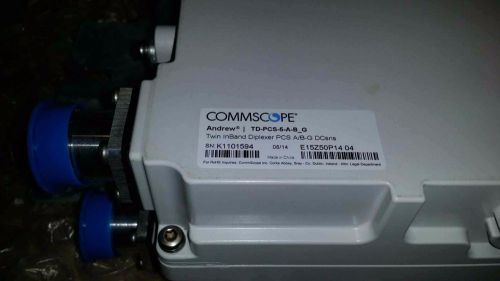 CommScope E15Z01P14 ANDREW TD-PCS-5-A-B_G TWIN BAND DIPLEXER PCS NEW