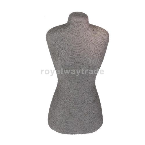 Sweater chain long necklace jewellery display neck bust stand 28x18 cm grey for sale