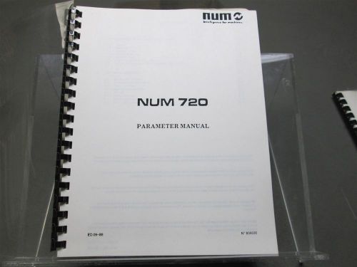 NUM 720 Parameter Manual Publication Ed 09-88 No 938696 Introduction to Machine