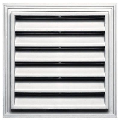 Builders edge inc 12 x 12-inch square gable vent - white for sale