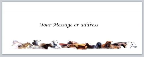 30 Personalized Horses Return Address Labels Buy 3 get 1 free (bo170)