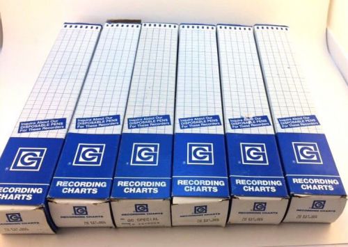 6x Rolls Graphic Controls Recording Charts Paper To Fit GCC