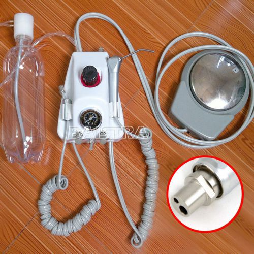 Dental lab portable air turbine unit fit compressor 2holes handpiece with syring for sale