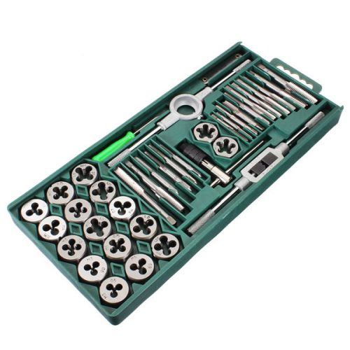 SD 40pcs Alloy Tap And Die Tools Set Combination Thread Taps/Dies free shipping