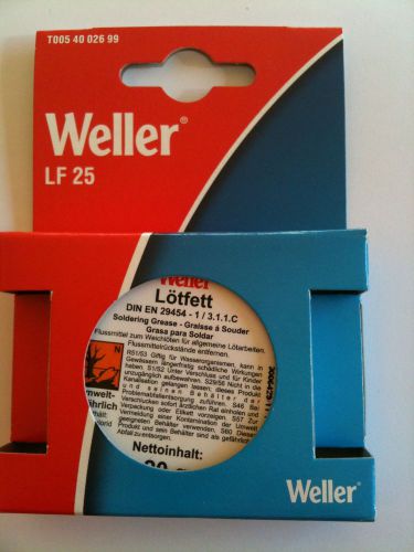 Soldering paste grease Weller LF 25 for copper brass or sheet steel 20g