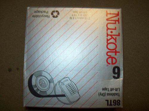 NUKOTE 86TL TACKLESS LIFT OFF TAPE SPOOL  PARTIAL BOX ONLY 2 NEW UNITS IN BOX