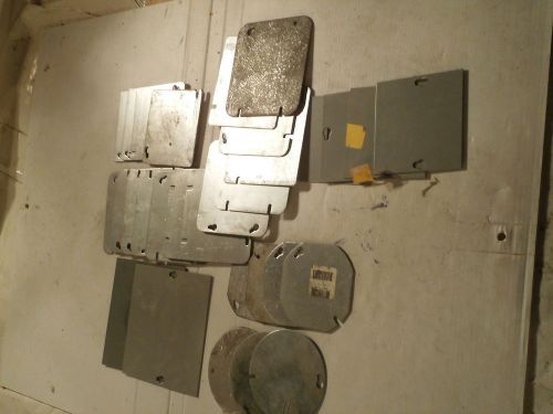 Large mixed lot of 30  new &amp; used electrical covers: blanks, enclosure covers for sale