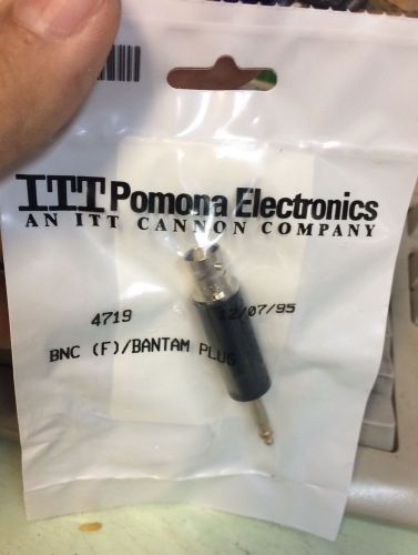 ITT Pomona 4719 Adapter,Bnc (F) Jack - Bantam Plug 44F5337