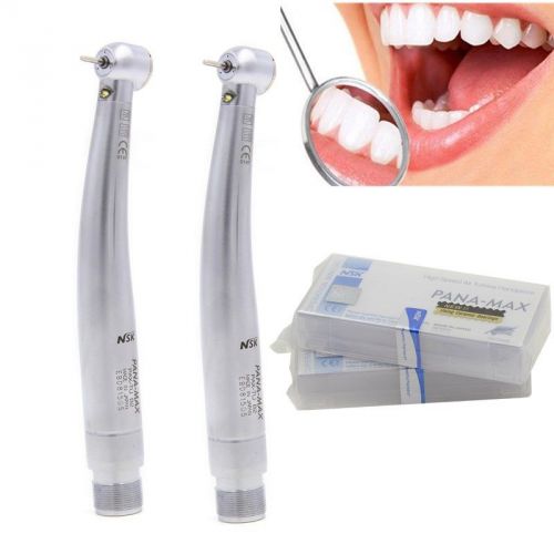 2pc NSK Style PANA MAX Dental E-generator LED 3 Way High Speed handpiece 2H New*