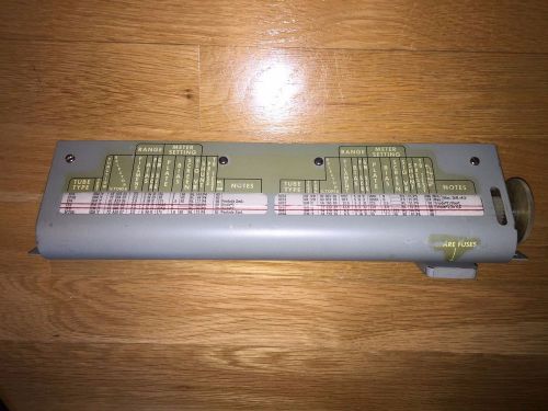 TV-2 Tube tester Roll Chart and Mount