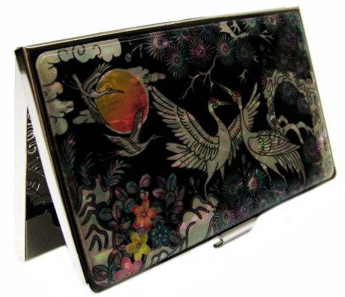 Business card case_id card case_lacquerware mother of pearl court design1 for sale