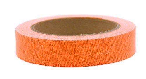 1&#034; Orange Colored Premium-Cloth Book Binding Repair Tape | 15 Yard Roll