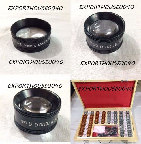 78d+90d + 20d+ trial lens set of 232  lens  for ophthalmology and optometry for sale