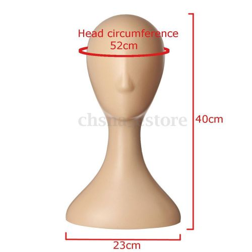 Female Plastic Mannequin Manikin Head Model Foam Wig Hair Glasses Display US