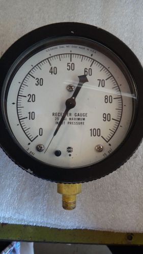 U.S. Gauge Dial. No.21021 Psi 15&#034; 0-100 Diameter Pressure
