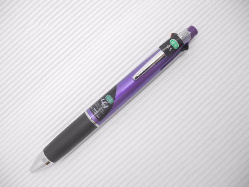 Purple UNI-BALL Multi-Function 4+1 0.5mm ball point pen &amp; 0.5mm pencil (Japan)