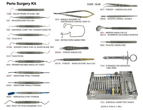 Dental perio surgery kit by dental usa for sale