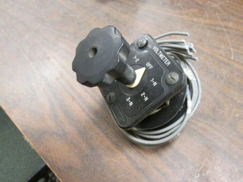 Electro Switch Series 24 Voltmeter Rotary Switch 2405C Used