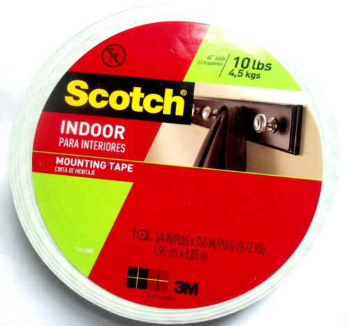 3M Scotch Indoor Mounting Tape,110-Lng-Hand Double Sided Foam 3/4&#034; x 350&#034;