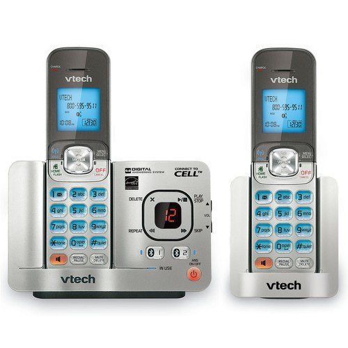 VTech 2 Handset Connect To Cell Answering Phone System DS6520-22