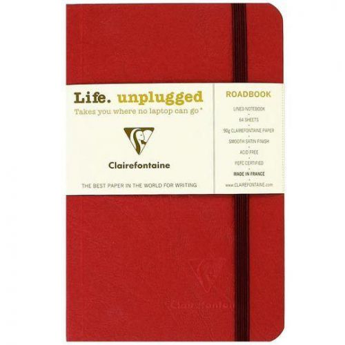 Clairefontaine Roadbook Red Ruled 6 x 8.25 Notebook