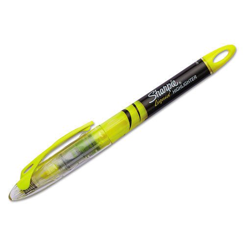 Accent liquid pen style highlighter, chisel tip, fluorescent yellow, dozen for sale